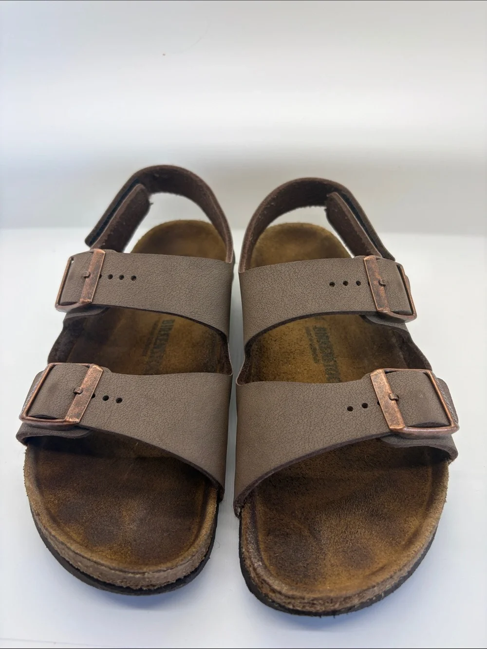 Birkenstock Kids Milano Sandals-Mocha Brown EU 34/US Kiss 3-3.5
